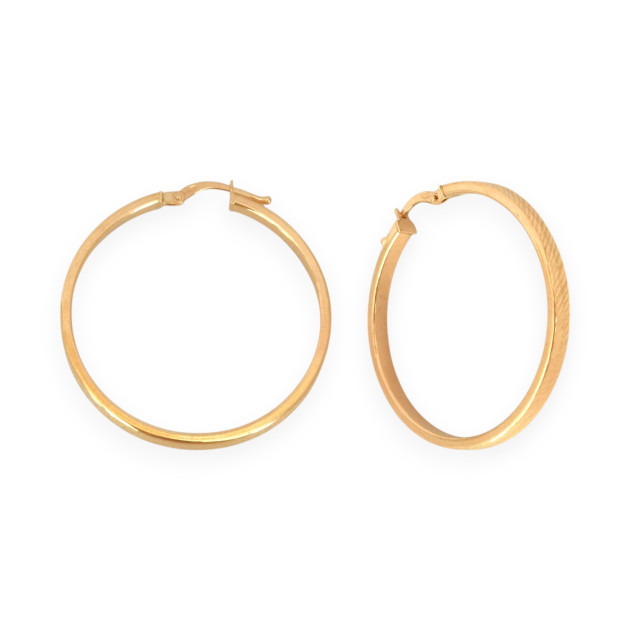 KL-585-KO-196 - Kolczyki złote - koła 33 mm