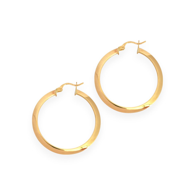 KL-585-KO-197 - Kolczyki złote - koła 36 mm