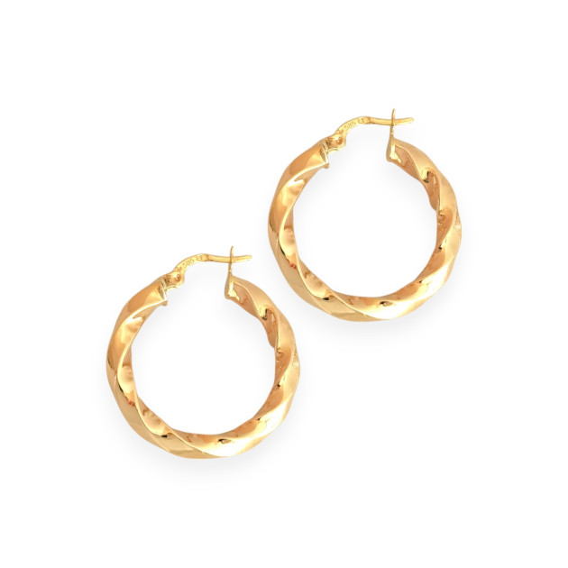 KL-585-KO-201 - Kolczyki złote - koła 26 mm