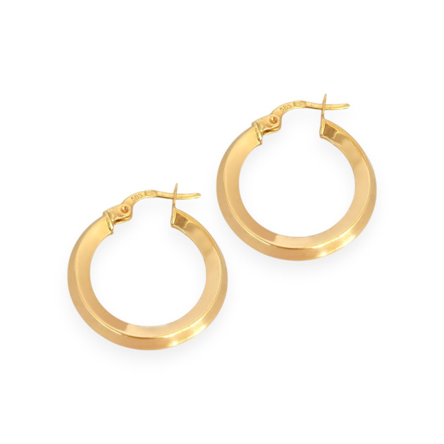 KL-585-KO-203 - Kolczyki złote - koła 22 mm