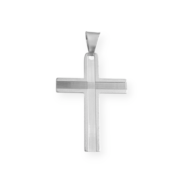 KD002/R - Zawieszka srebrna - krzyżyk