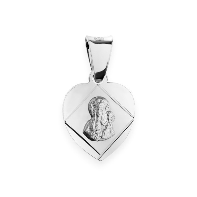 PX-925-ZA-122 - Zawieszka srebrna - medalik Matka Boska Częstochowska