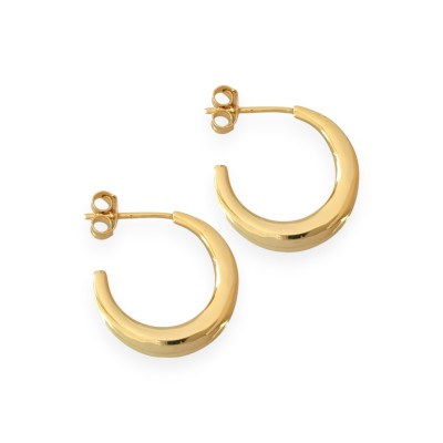 AR-925-KO-23 - Kolczyki pozłacane z cyrkoniami