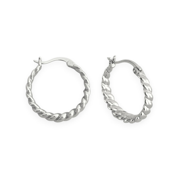 AR-925-KO-25 - Kolczyki srebrne - koła 20 mm