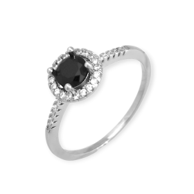 AR-925-PI-21 - Pierścionek srebrny z cyrkoniami
