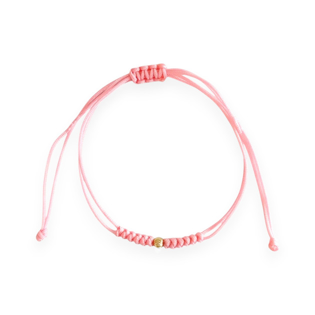 BG3234V4 - Bransoletka złota - kuleczka, sznurek