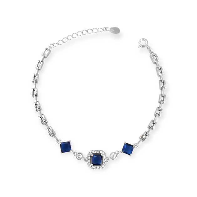 SS-925-BR-6 - Bransoletka srebrna z cyrkoniami