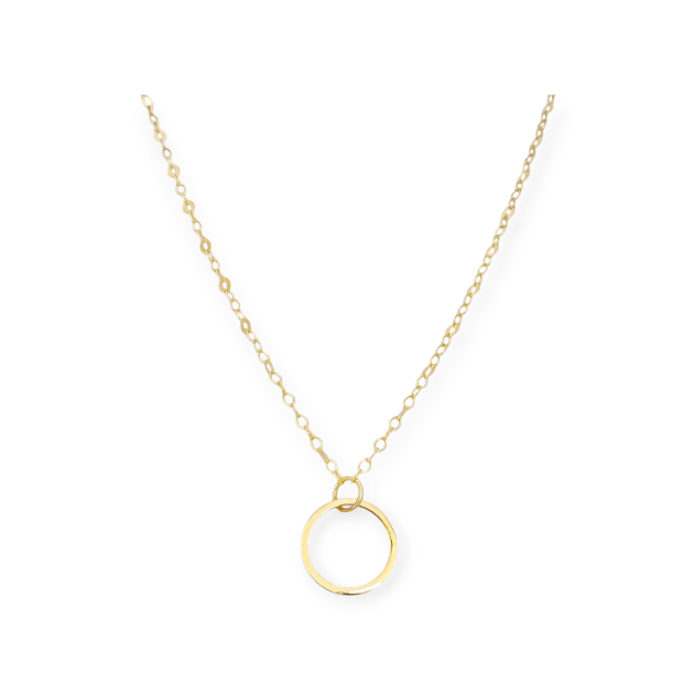 SS-925-NA-10 - Naszyjnik pozłacany - kółko