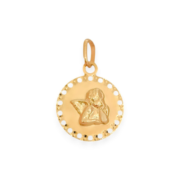 BA-585-ZA-63 - Zawieszka złota - medalik, aniołek