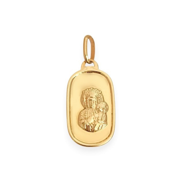 BA-585-ZA-65 - Zawieszka złota - medalik Matka Boska Częstochowska