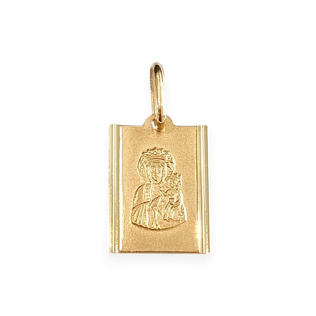 BA-585-ZA-67 - Zawieszka złota - medalik Matka Boska Częstochowska