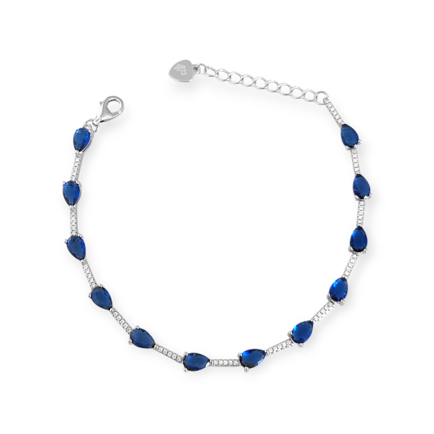 AZ-925-BR-92 - Bransoletka srebrna z cyrkoniami