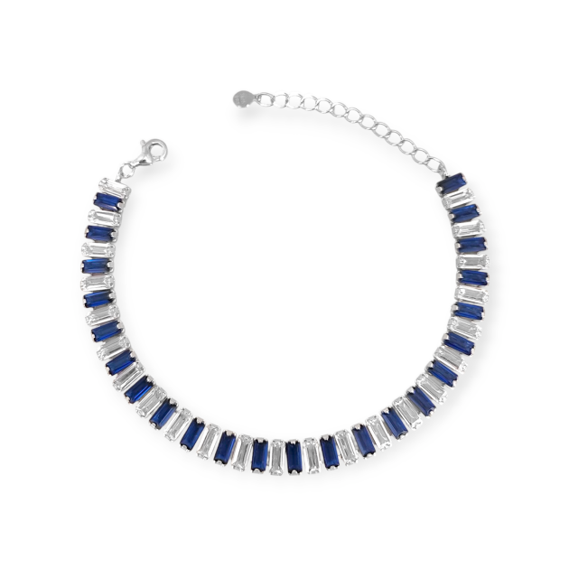 AZ-925-BR-95 - Bransoletka srebrna z cyrkoniami