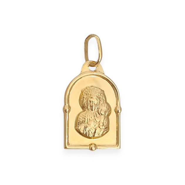 GE-585-ZA-31 - Zawieszka złota - medalik Matka Boska Częstochowska