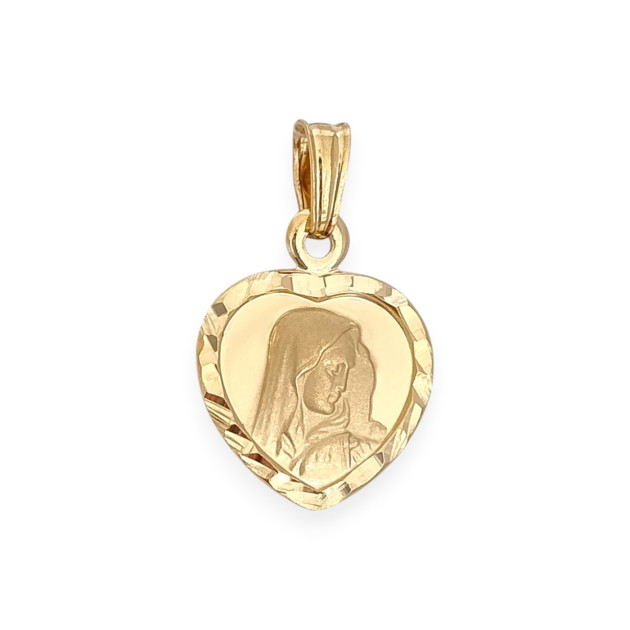 GE-585-ZA-33 - Zawieszka złota - medalik, serce