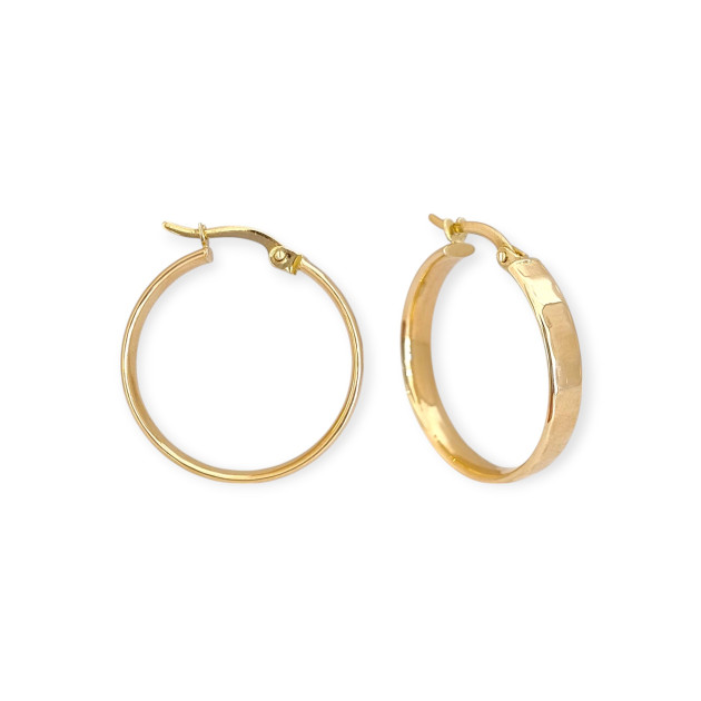 GE-585-KO-62 - Kolczyki złote - koła 22 mm