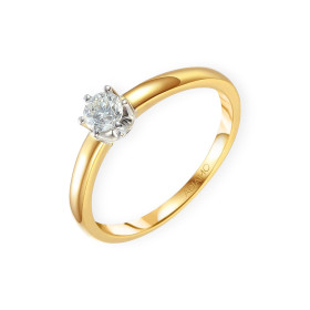 R24275 - Pierścionek złoty z diamentem