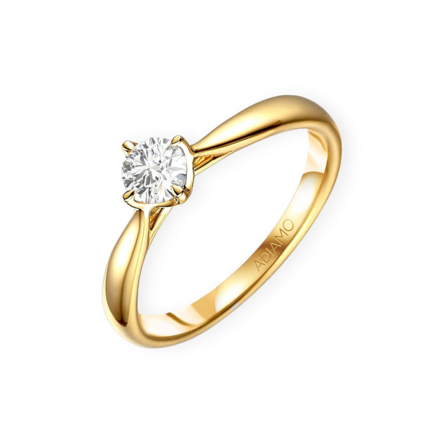 R58704 - Pierścionek złoty z diamentem