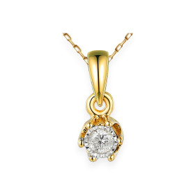 P88312 - Zawieszka złota z diamentem