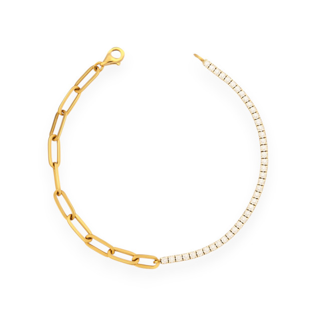 B09396 - Bransoletka złota z diamentami