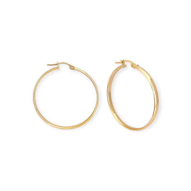 GE-585-KO-67 - Kolczyki złote - koła 32 mm