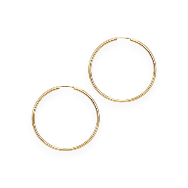 GE-585-KO-70 - Kolczyki złote - koła 30 mm