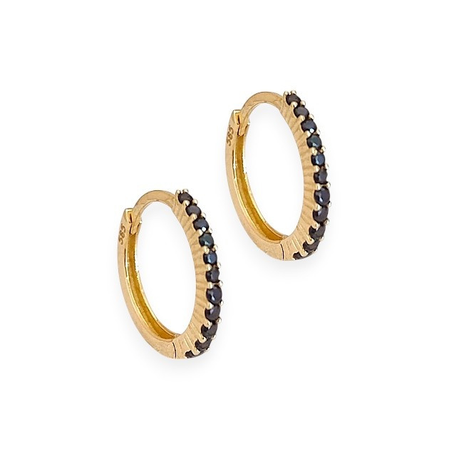 GE-585-KO-71 - Kolczyki złote z cyrkoniami