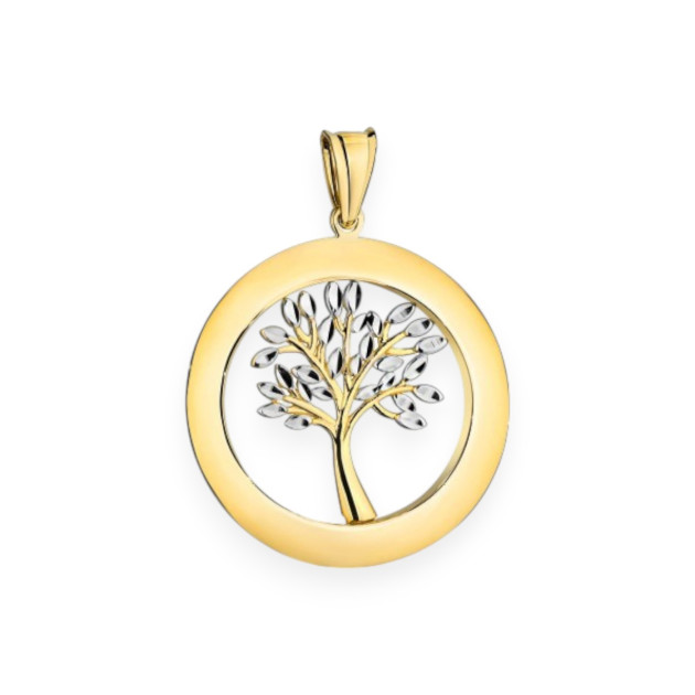 GE-585-ZA-55 - Zawieszka złota - drzewko szczęścia