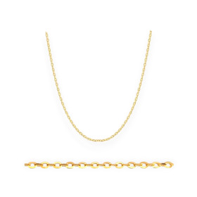 GE-585-ŁA-3 - Łańcuszek złoty - rolo owalne 1 mm