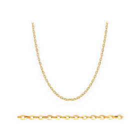 GE-585-ŁA-4 - Łańcuszek złoty - rolo owalne 2 mm