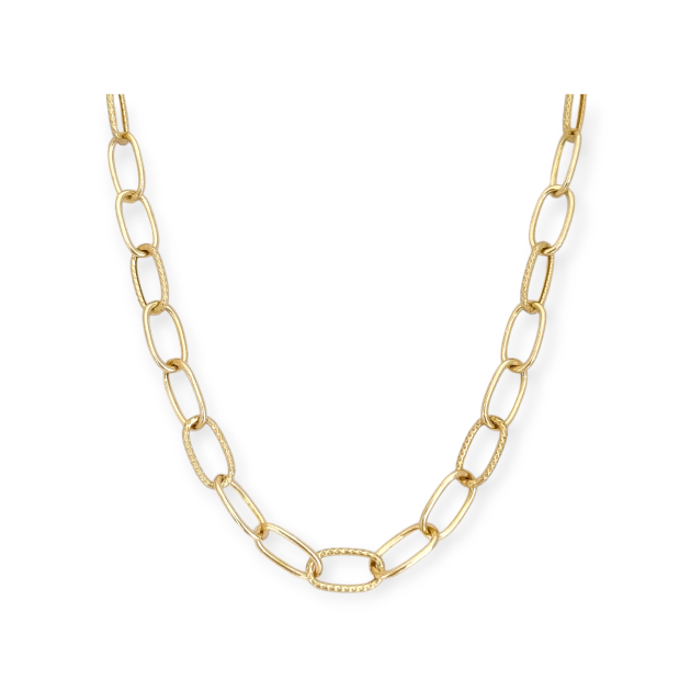 JO-925-NA-15 - Naszyjnik pozłacany