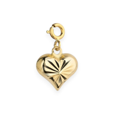 GE-585-ZA-56 - Zawieszka złota - charms, serce