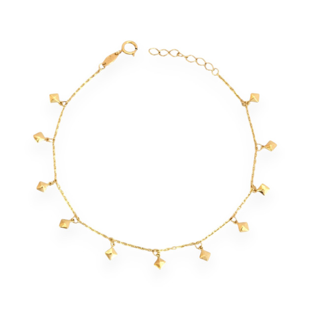 GE-585-BR-59 - Bransoletka złota - romby