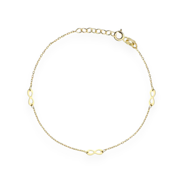 GE-585-BR-62 - Bransoletka złota - nieskończoności