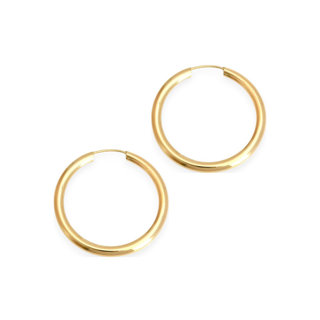 GE-585-KO-109 - Kolczyki złote - koła 28 mm