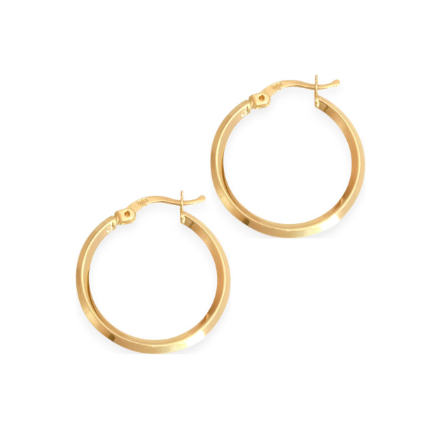 GE-585-KO-110 - Kolczyki złote - koła 23 mm