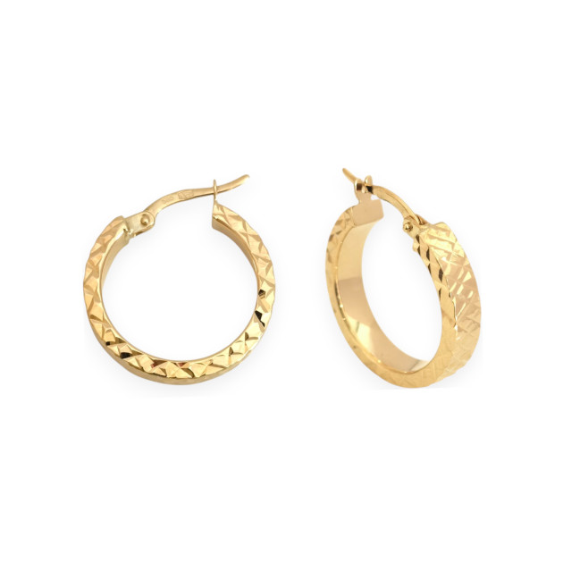 GE-585-KO-112 - Kolczyki złote - koła 19 mm