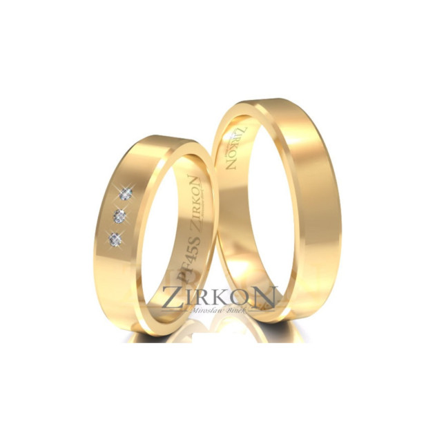 PF-4,5S - Obrączki złote 