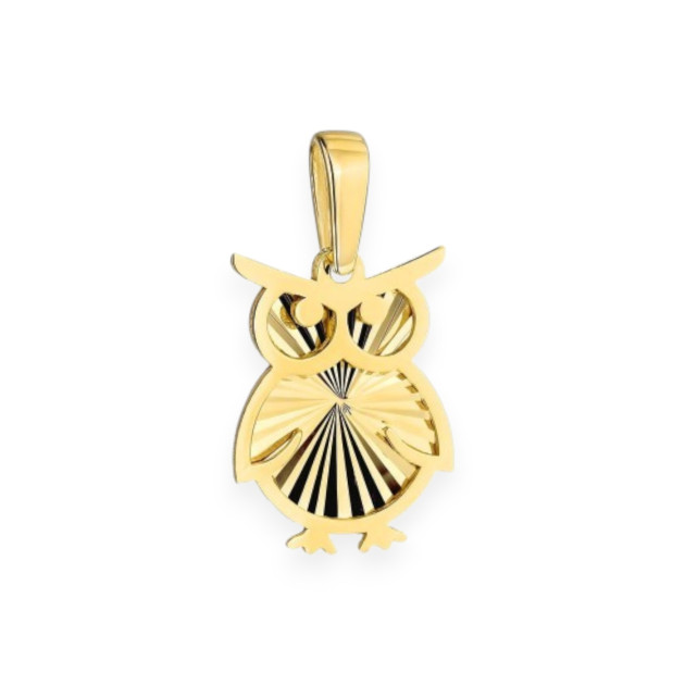 GE-585-ZA-89 - Zawieszka złota - sowa