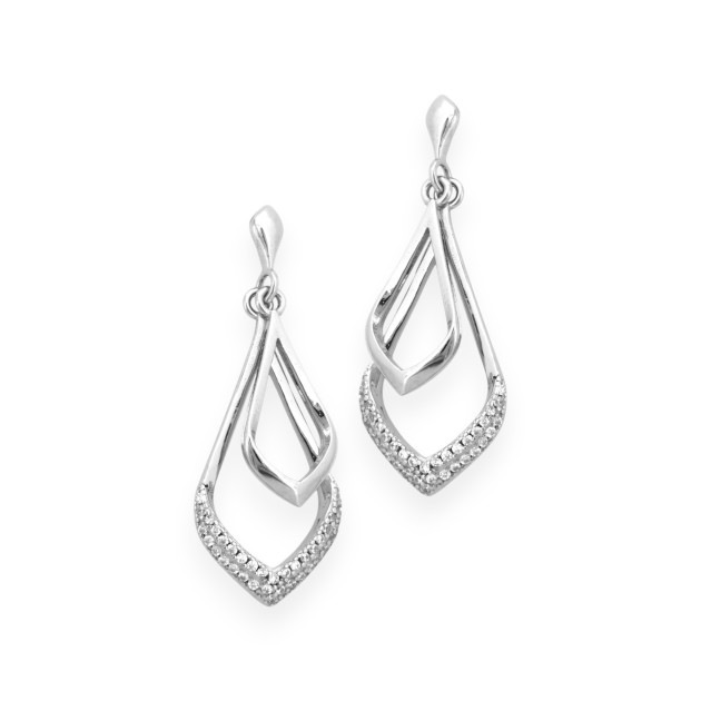 AR-925-KO-29 - Kolczyki srebrne z cyrkoniami