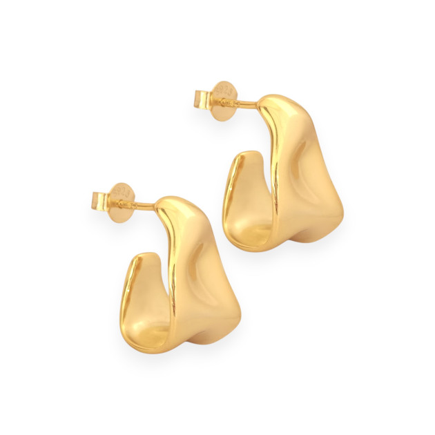 AZ-925-KO-33 - Kolczyki pozłacane