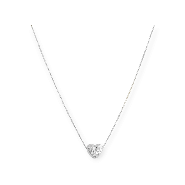 NP-925-NA-135 - Naszyjnik srebrny - serce