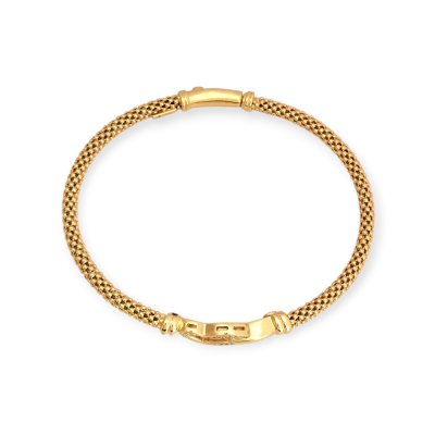 PX-925-BR-105 - Bransoletka pozłacana z cyrkoniami - serce