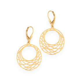 JO-925-KO-17 - Kolczyki pozłacane