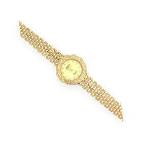WA-585-ZE-2 - Zegarek złoty z cyrkoniami