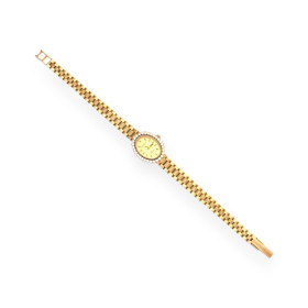 WA-585-ZE-3 - Zegarek złoty z cyrkoniami