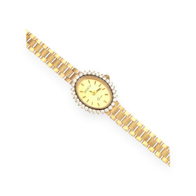 WA-585-ZE-3 - Zegarek złoty z cyrkoniami