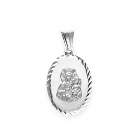 GMD164/R - Zawieszka srebrna - medalik Matka Boska Częstochowska