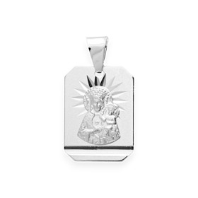 GMD096/R - Zawieszka srebrna - medalik Matka Boska Częstochowska