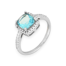 PX-925-PI-76 - Pierścionek srebrny z cyrkoniami